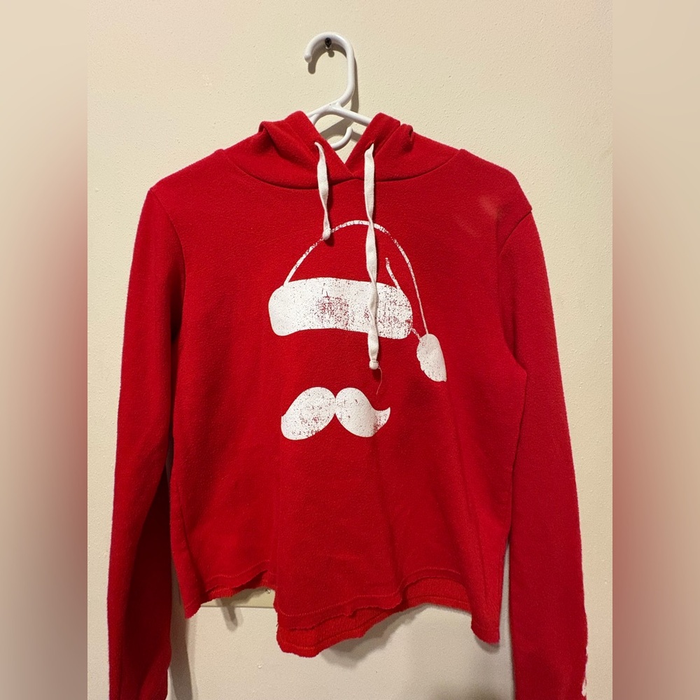 Women Santa Hate Red Sweatshirt Size Medium